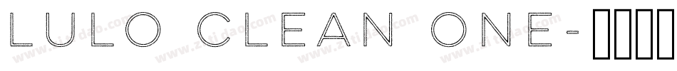Lulo Clean One字体转换